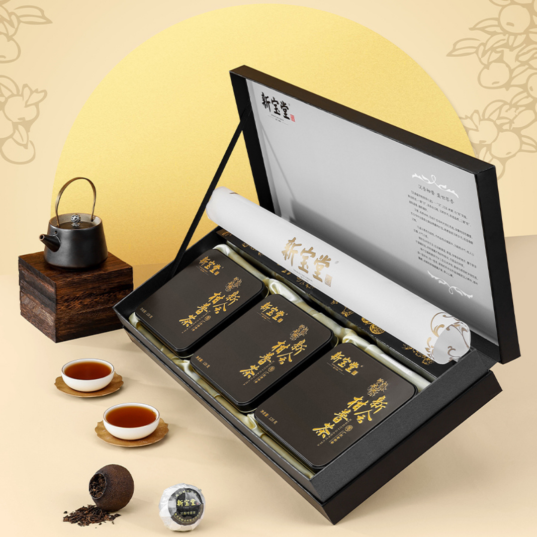 沈香盛世柑普茶禮盒